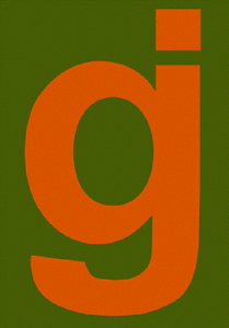 Orange and Green Circle Logo - Glassjaw Orange Green Logo sticker