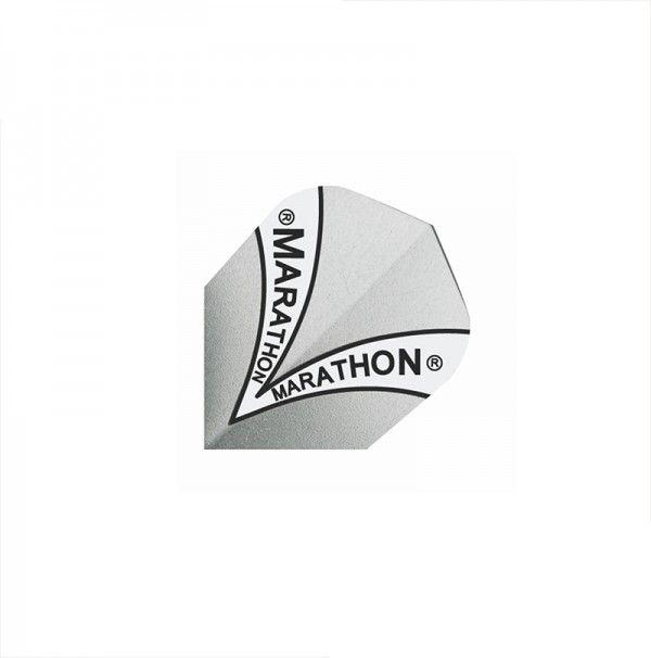 White V Logo - Harrows Marathon Flights White V