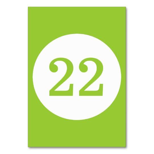 Green and White Circle Logo - Apple Green and White Circle Table Number | Zazzle.co.uk