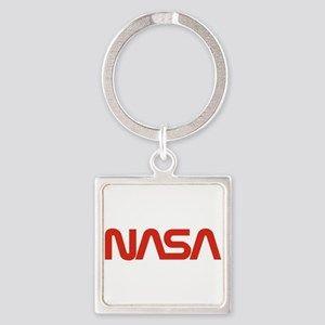 Silver NASA Logo - Nasa Logo Keychains