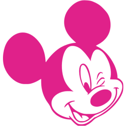 Pink Mickey Mouse Logo - Barbie pink mickey mouse 39 icon barbie pink Mickey Mouse icons
