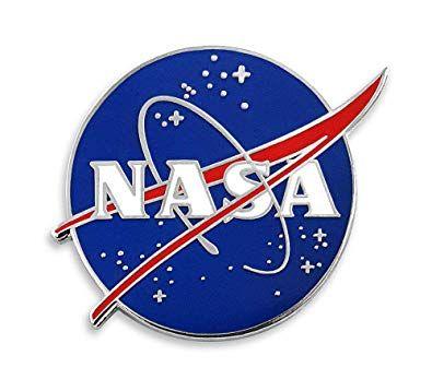 Silver NASA Logo - Amazon.com: Pinsanity NASA Logo Enamel Lapel Pin: Jewelry
