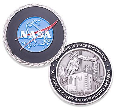 Silver NASA Logo - Amazon.com: NASA Logo Challenge Coin - NASA Collectible Coin - Soft ...
