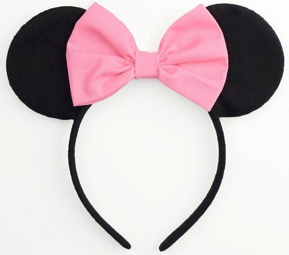 Pink Mickey Mouse Logo - Minnie Mouse Ears Mickey Mouse Headband Pink Mickey Ears
