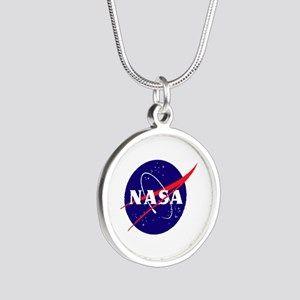 Silver NASA Logo - Nasa Necklaces