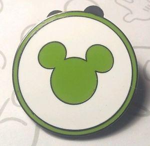 Green and White Circle Logo - Mickey Mouse Lime Green White Icon MyMagic+ Logo My Magic Disney Pin ...