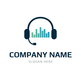 Headphone Company Logo - Free Headphone Logo Designs. DesignEvo Logo Maker