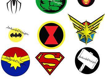 Marvel Superhero Logo - Superheroes logos | Etsy