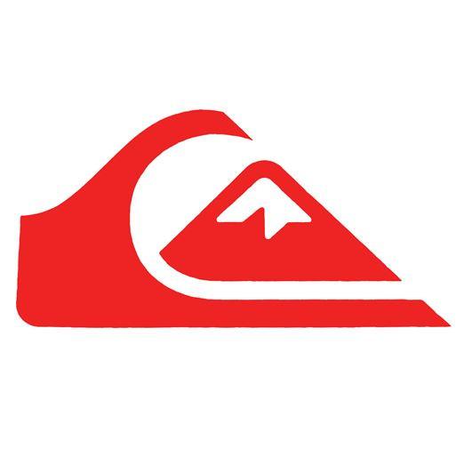Mountain Red Triangle Logo - Quiksilver Mountain Wave Die Cut