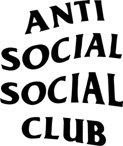 And White Black Antisociallogo Logo - Anti Social Social Club Logo Vector (.EPS) Free Download