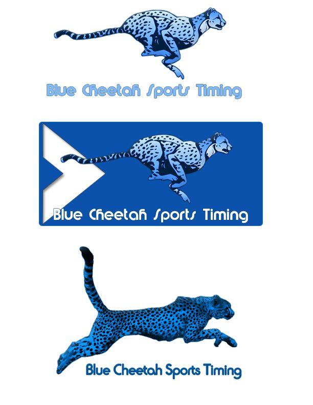 Blue Cheetah Logo - Modern, Bold, Printing Logo Design for Blue Cheetah Sports Timing