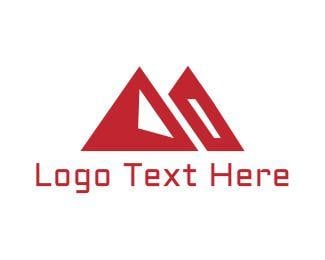 Mountain Red Triangle Logo - Triangle Logo Maker