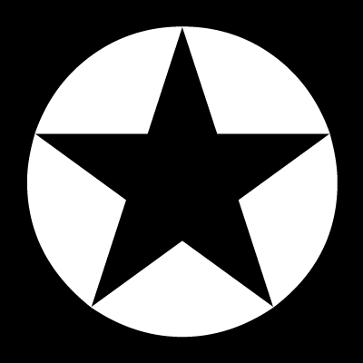 Black Star with Circle around Logo - INTRODUCTION | K RATION | K-RATION