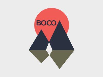 Mountain Red Triangle Logo - Boco Logo Copy by Joe Maranzino | Dribbble | Dribbble