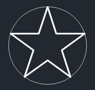 Star within a Circle Logo - Let me make you an AutoCAD Star!