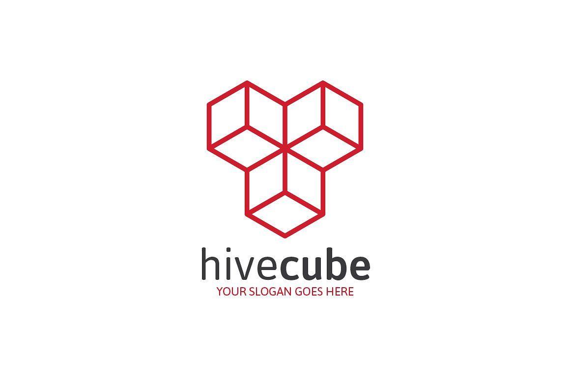 Hive Logo - Letter T or Y Hive Cube Logo