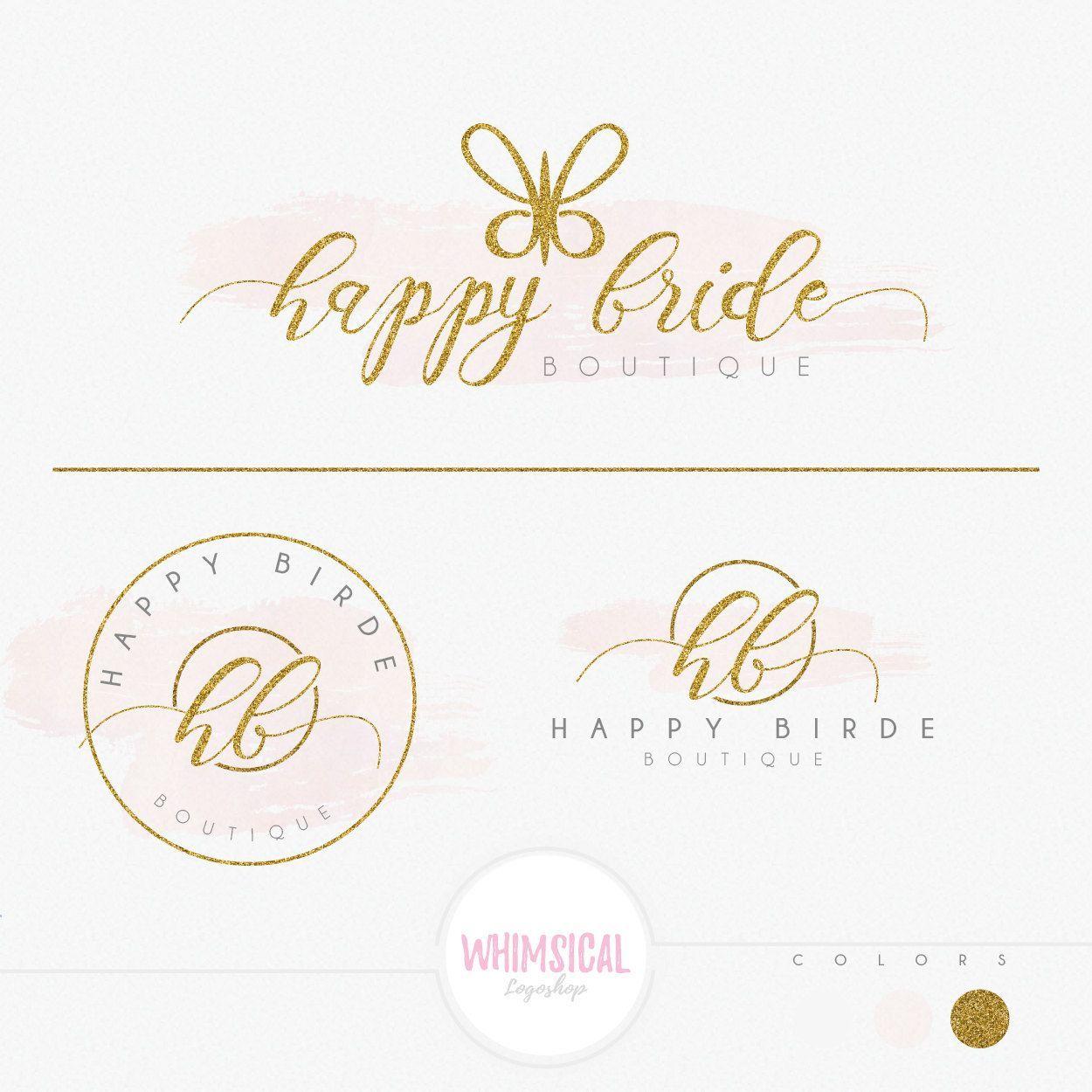 Butterfly Simple Logo - Simple Butterfly -Premade Photography Logo and Watermark, Classic ...
