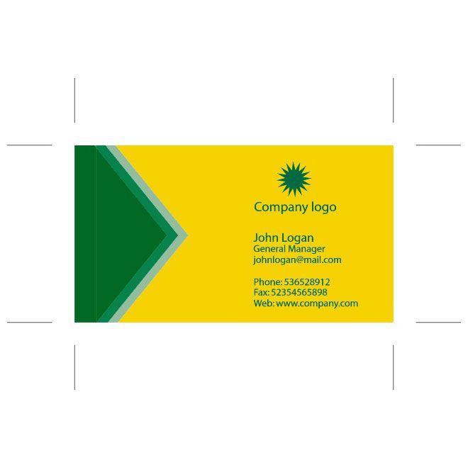 Green and Yellow Company Logo - YELLOW GREEN BUSINESS CARD TEMPLATE