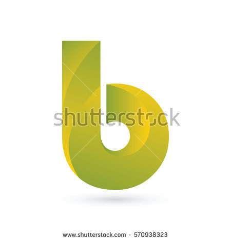Green and Yellow Company Logo - 3d initial letter b typography logo design for brand and company ...