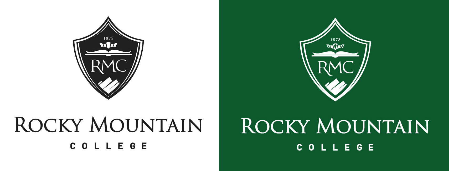 Original Mountain Logo - color it OK to alter the original logo on dark background or