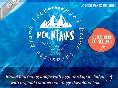 Original Mountain Logo - Mountain Logo Design Creative Brand Mockup