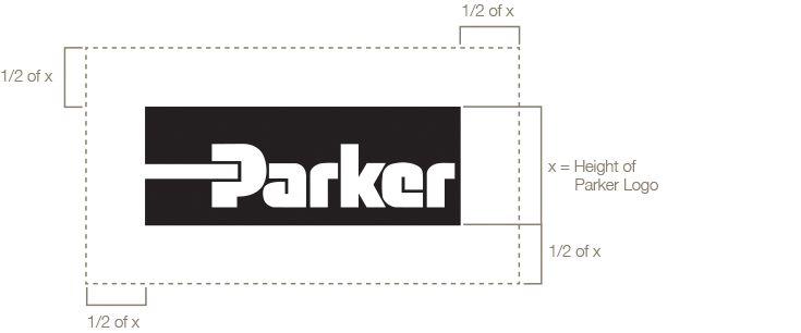Black and White Rectangle Brand Logo - Parker Logo