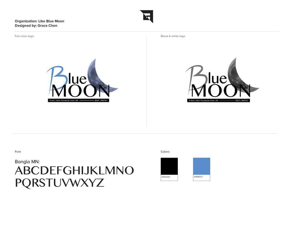 Like Blue Logo - Like Blue Moon: LOGO — Grace Chen