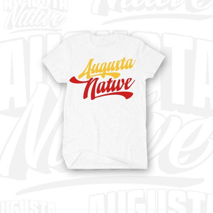Red Gold White Logo - Augusta Native Clothing