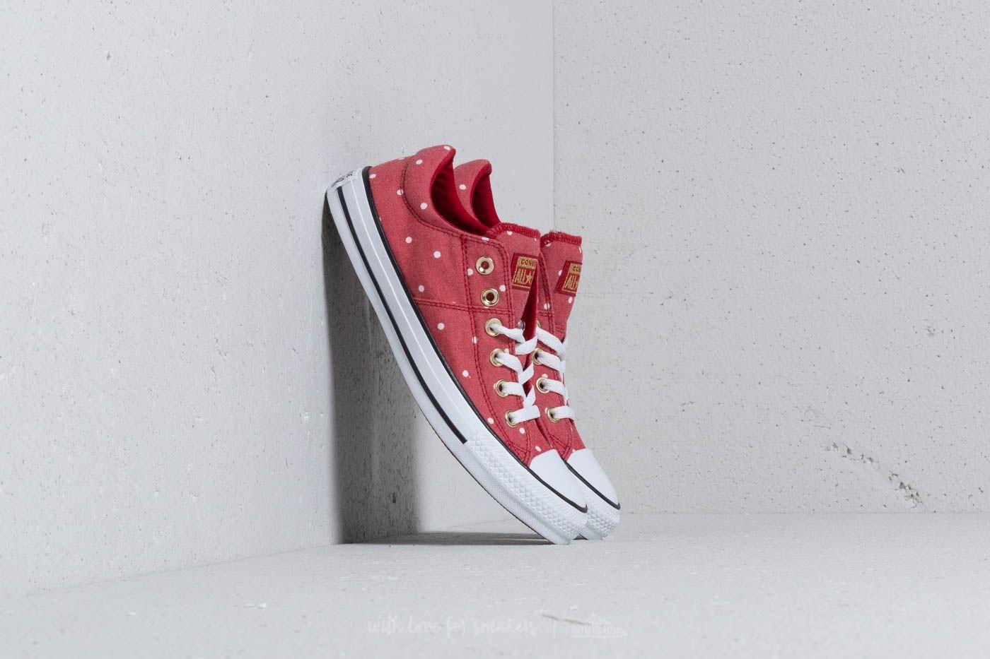 Red Gold White Logo - Converse Chuck Taylor Madison OX Gym Red/ Gold/ White 16824_KV
