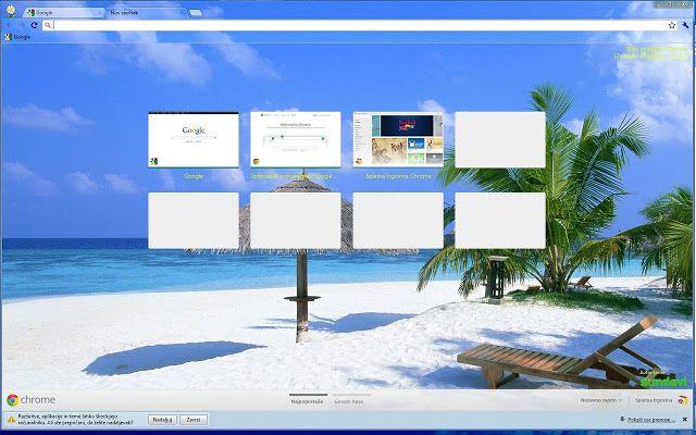 Beach Themed Google Logo - Beach in the Maldives