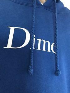 Like Blue Logo - Dime MTL Classic Logo Royal Blue Hoodie Size Small Like Palace