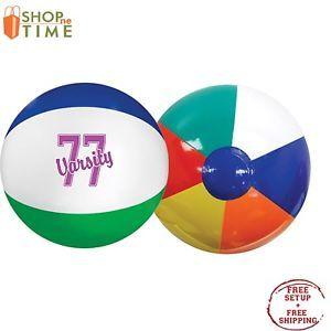 Multi Color Sphere Logo - Promotional Multi Colored 6 Beach Ball Printed With Your Logo