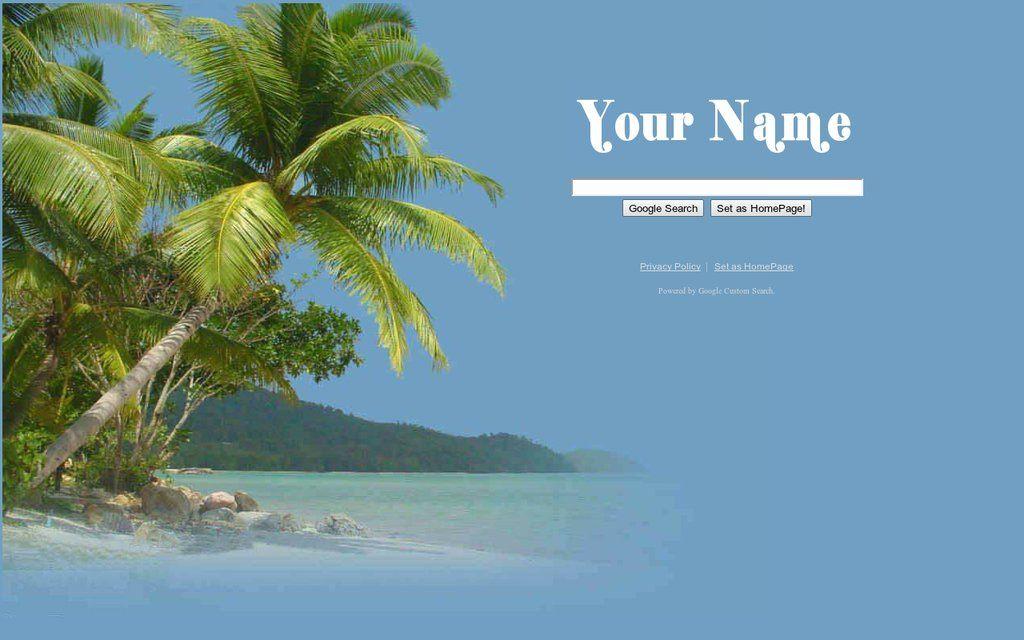 Beach Themed Google Logo - Shiny Search Homepage Themes