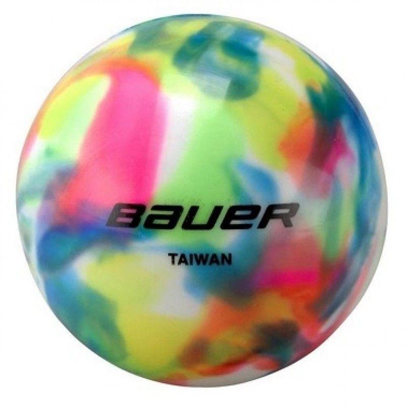 Multi Color Sphere Logo - Bauer Multi-Colored Street Hockey Ball - Inline Accessories - Inline ...