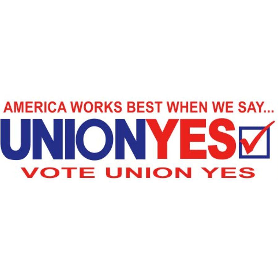 Union Yes Logo - Wholesale Pro Union Stickers. Bumper Stickers