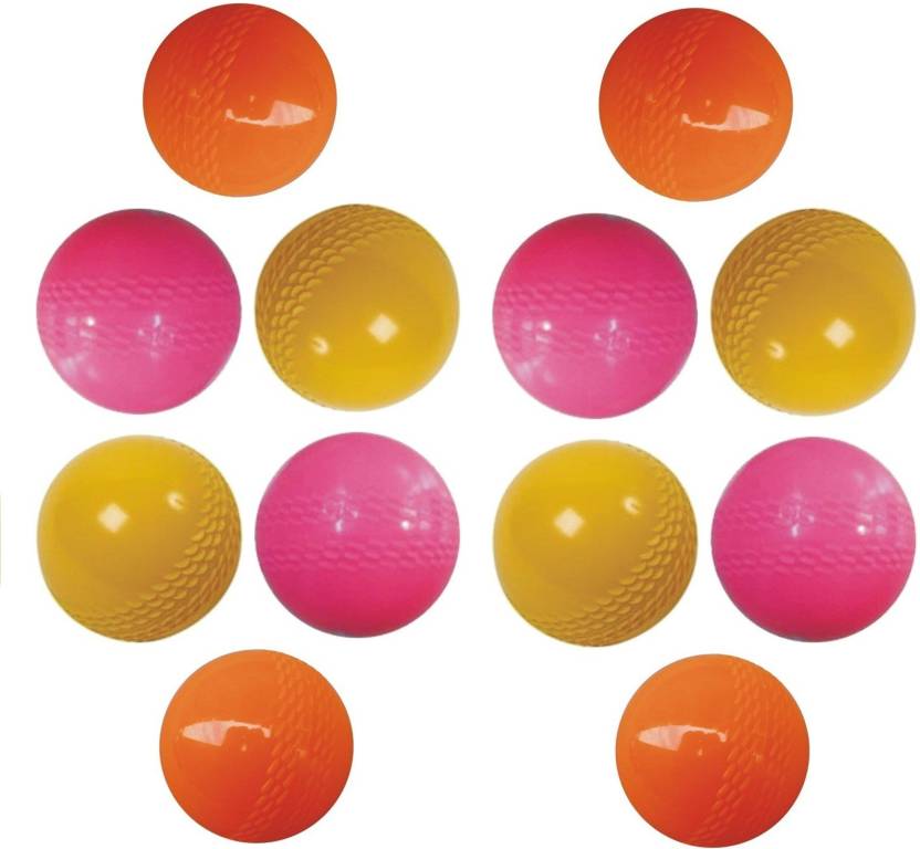 Multi Color Sphere Logo - Tima Wind Cricket Ball - Size: Standard (Pack of 12, Multicolor ...