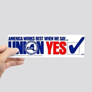 Union Yes Logo - Teamsters Union Bumper Stickers - CafePress