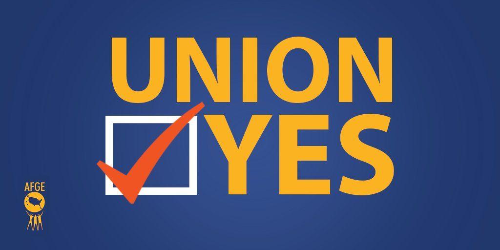 Union Yes Logo - AFGE works best when we say union YES! u