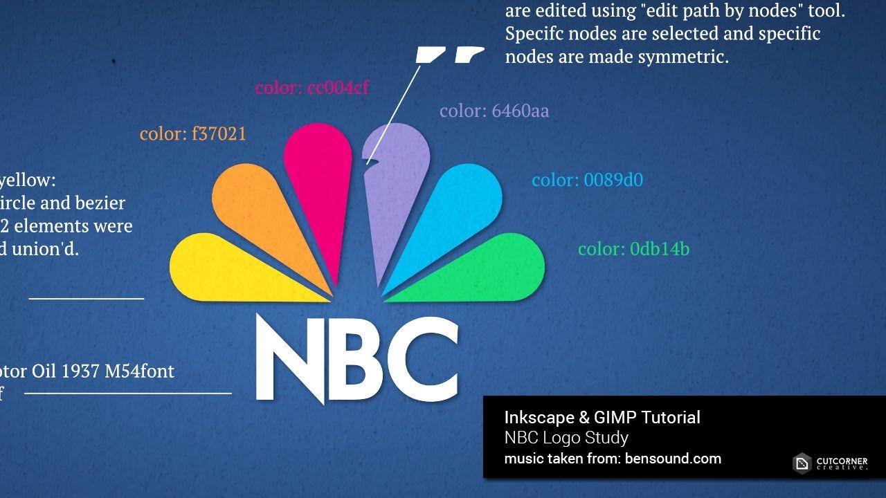 Blue NBC Logo - How To A Draw Logo Using Inkscape: NBC Logo Tutorial - YouTube