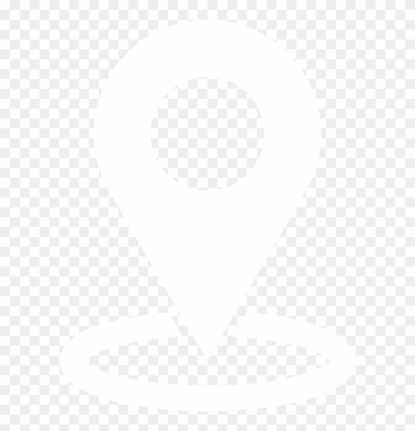 Location White Logo - Location Icon Logo Black And White Transparent PNG