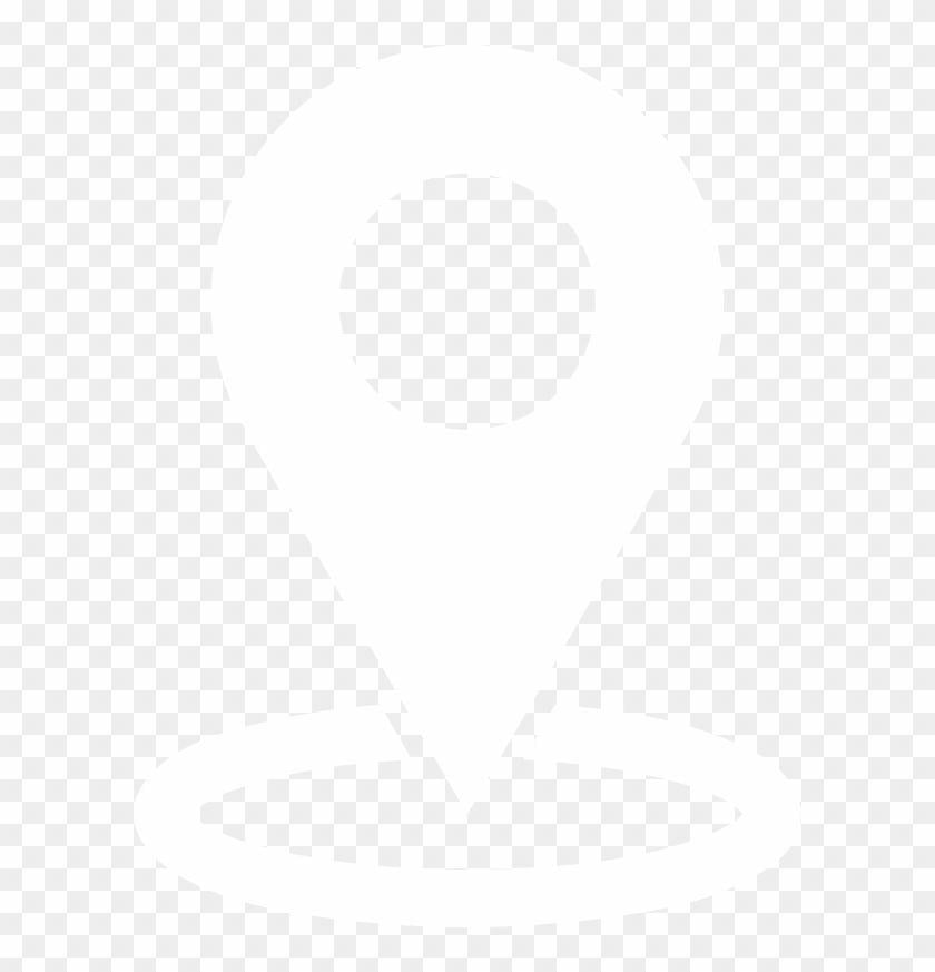 Location White Logo - Location Icon Logo Black And White Transparent PNG