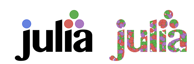 Julia Logo - Basic graphics · Luxor