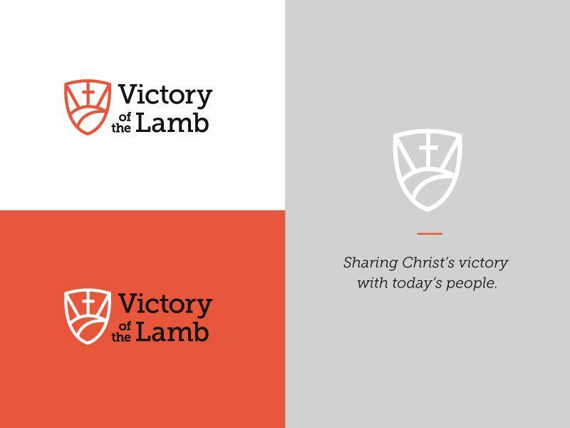 Red and Grey Church Logo - Victory of the Lamb Lutheran Church Logo by Naomi Dable. Dribbble