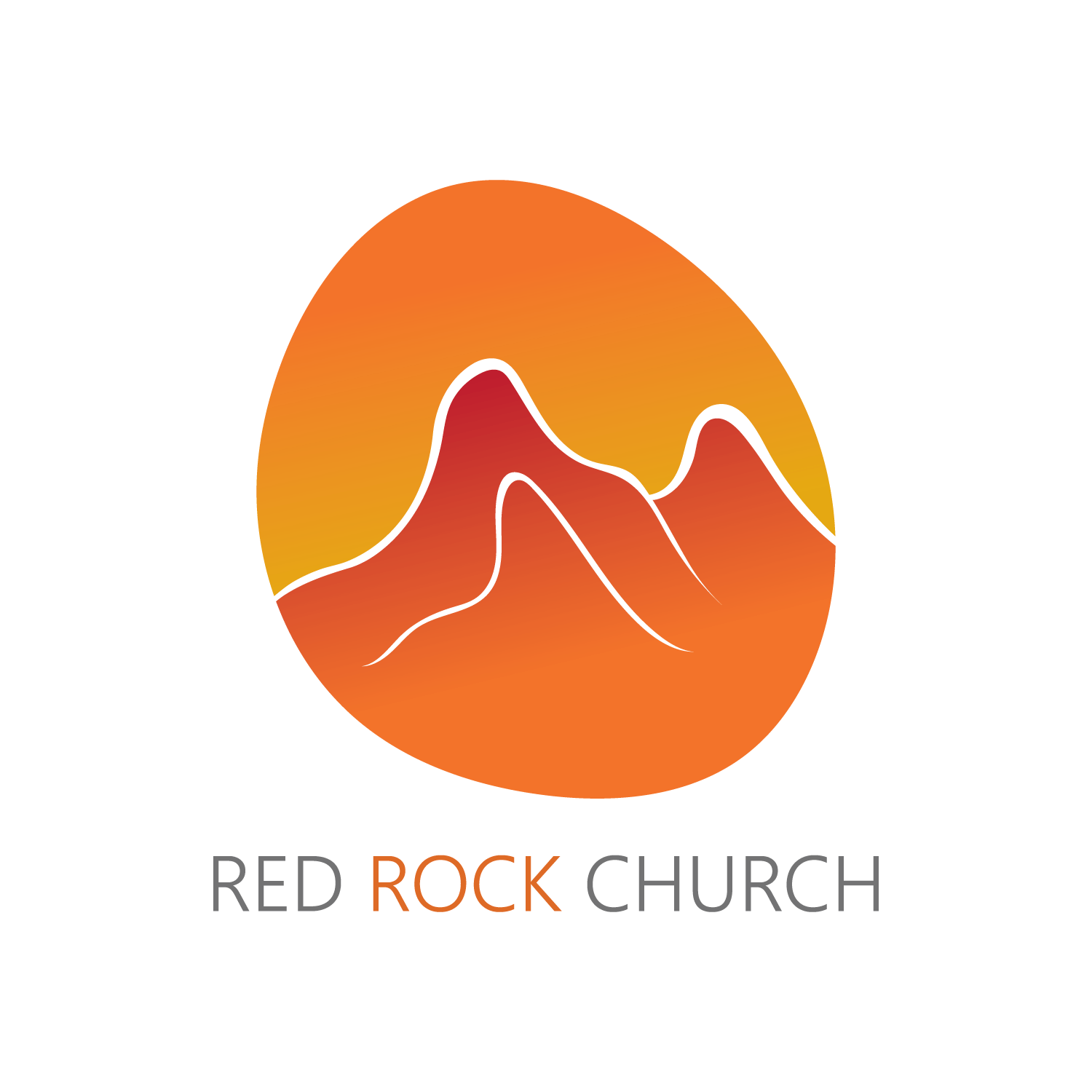 Red and Grey Church Logo - Modern, Bold, Church Logo Design for Red Rock Church by Zsófi ...