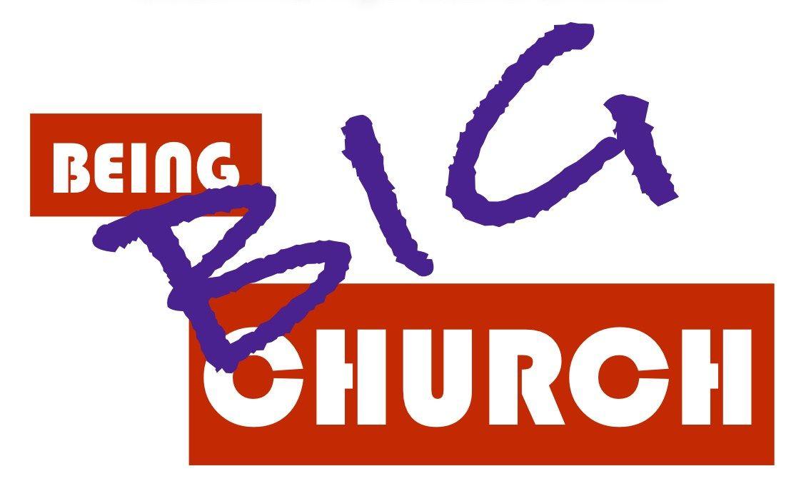 Red and Grey Church Logo - Being BIG Church Logo