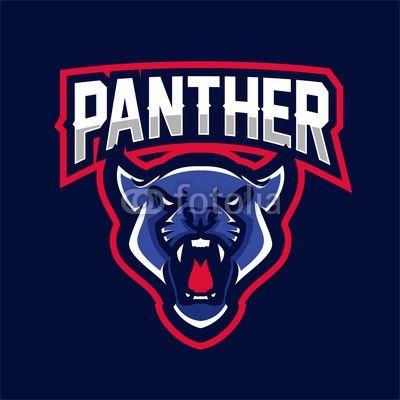 Panther College Logo - jaguar/panther/puma/leopard logo, brand, mascot, sport, head, club ...