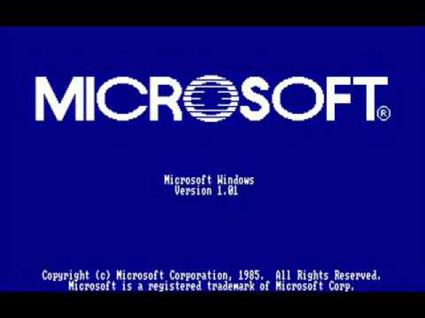 Windows 1.0 Logo - Windows 1.0 Logo 1985-1987 - YouTube