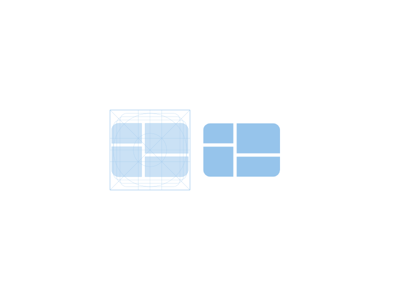 Windows 1.0 Logo - windows 1.0 in material design