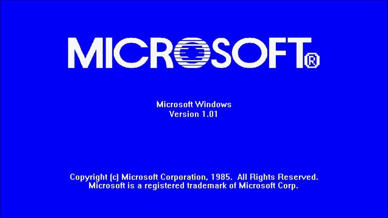 Windows 1.0 Logo - Microsoft Windows 1.0 - YouTube