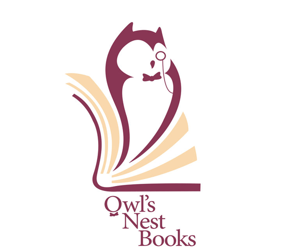 Owl Book Logo - Owl Nest Books Logo Design. Animal Logo. Logo Design